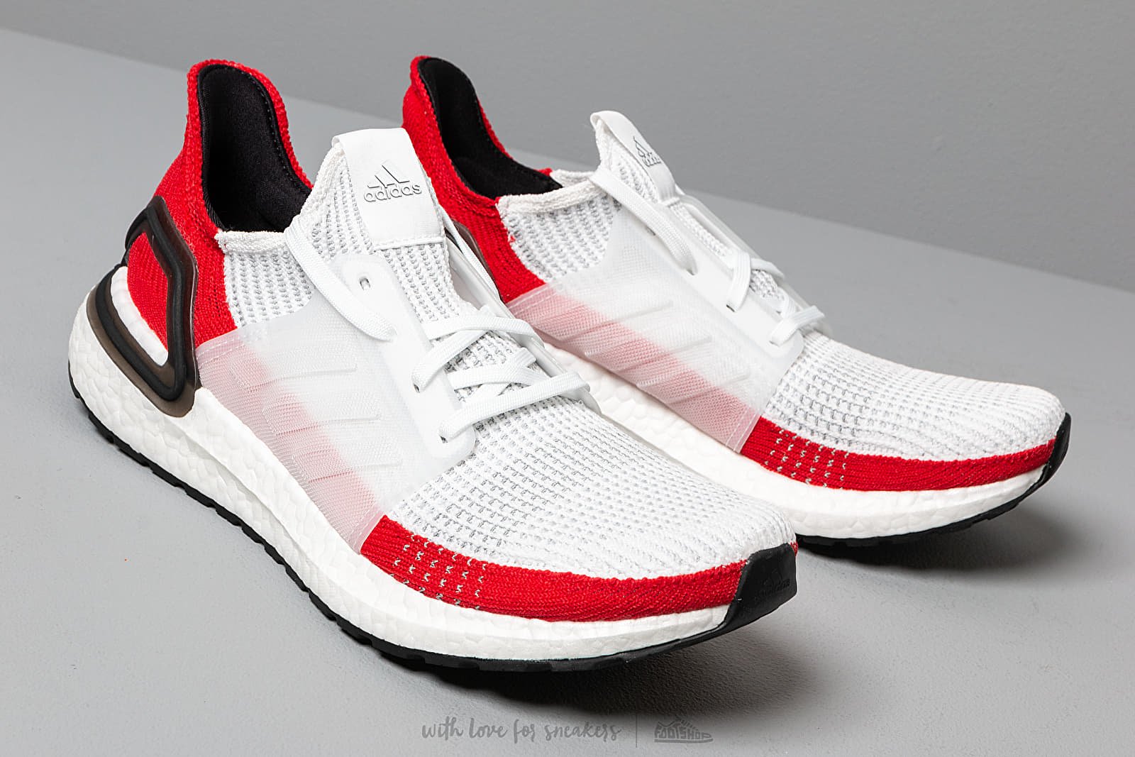 Adidas ultraboost 19 white red outlet