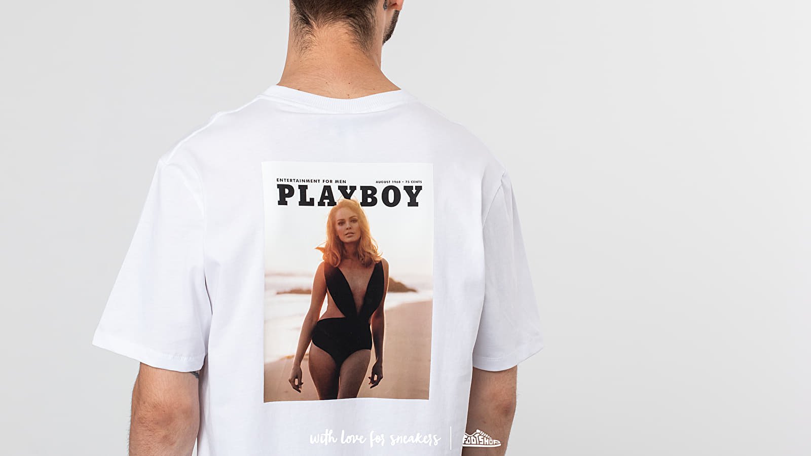 T shirts Soulland Meets Playboy August Tee White Footshop