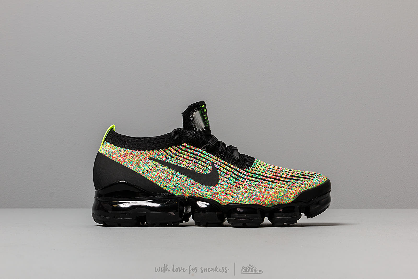 Air vapormax flyknit 3 new arrivals - men's black/black/volt multicolor pack