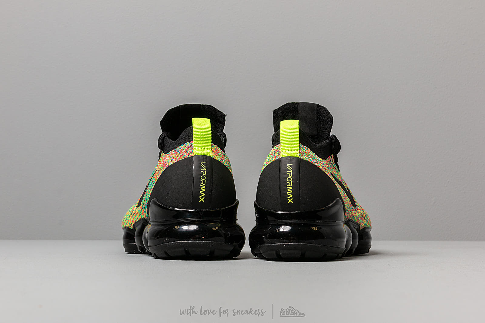 Pánské tenisky a boty Nike Air Vapormax Flyknit 3 Black/ Black-Volt-Blue Lagoon