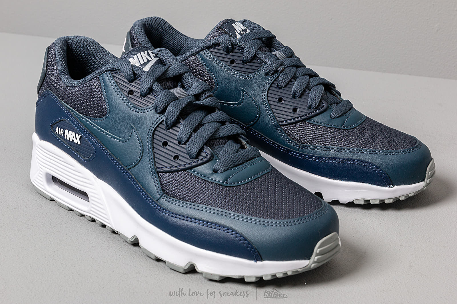 Damen Sneaker und Schuhe Nike Air Max 90 Mesh GS Monsoon Blue Monsoon Blue Midnight Navy Footshop