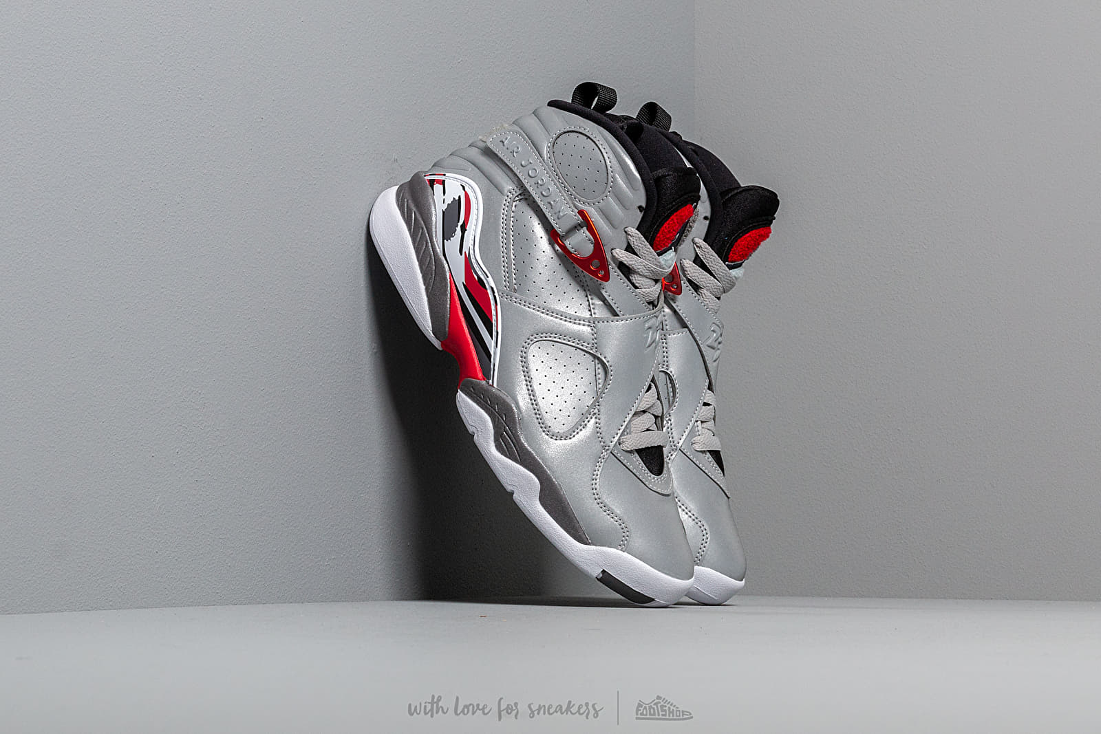 Shoes Air Jordan 8 Retro SP Reflect Silver Hyper Blue Footshop