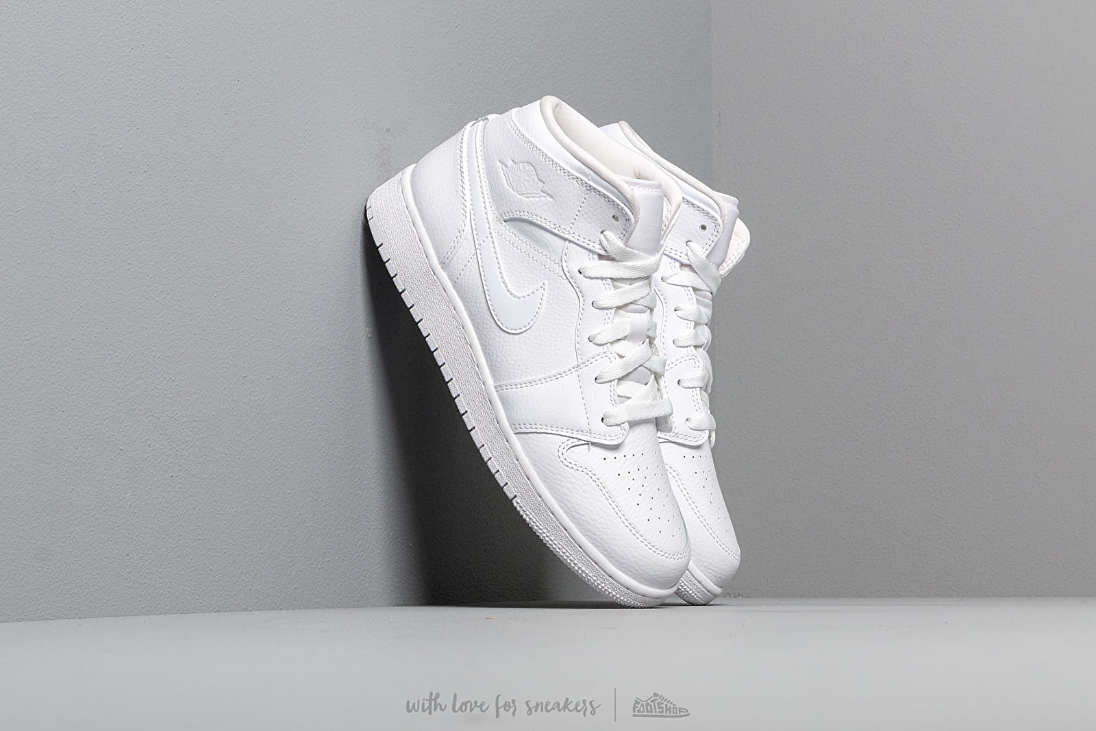 Sneaker und Schuhe für Kinder Air Jordan 1 Mid (GS) White/ White-White