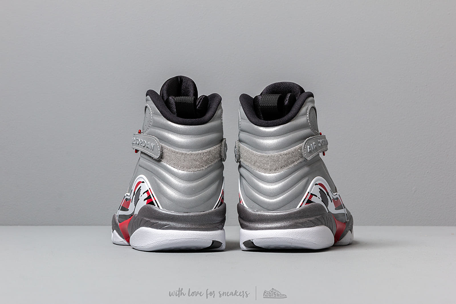 Air jordan sales 8 reflect silver