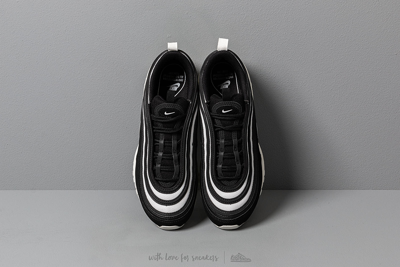 Air max 97 black/platinum-tint women's shoe sale