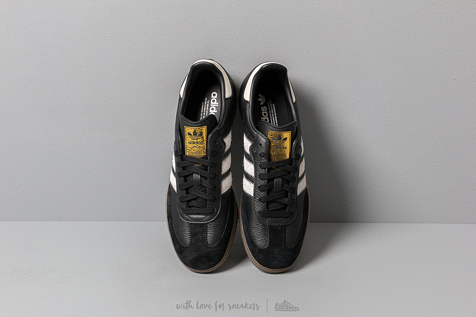 Zapatillas Hombre adidas Samba OG Ft Core Black/ Raw White/ Gold Metalic