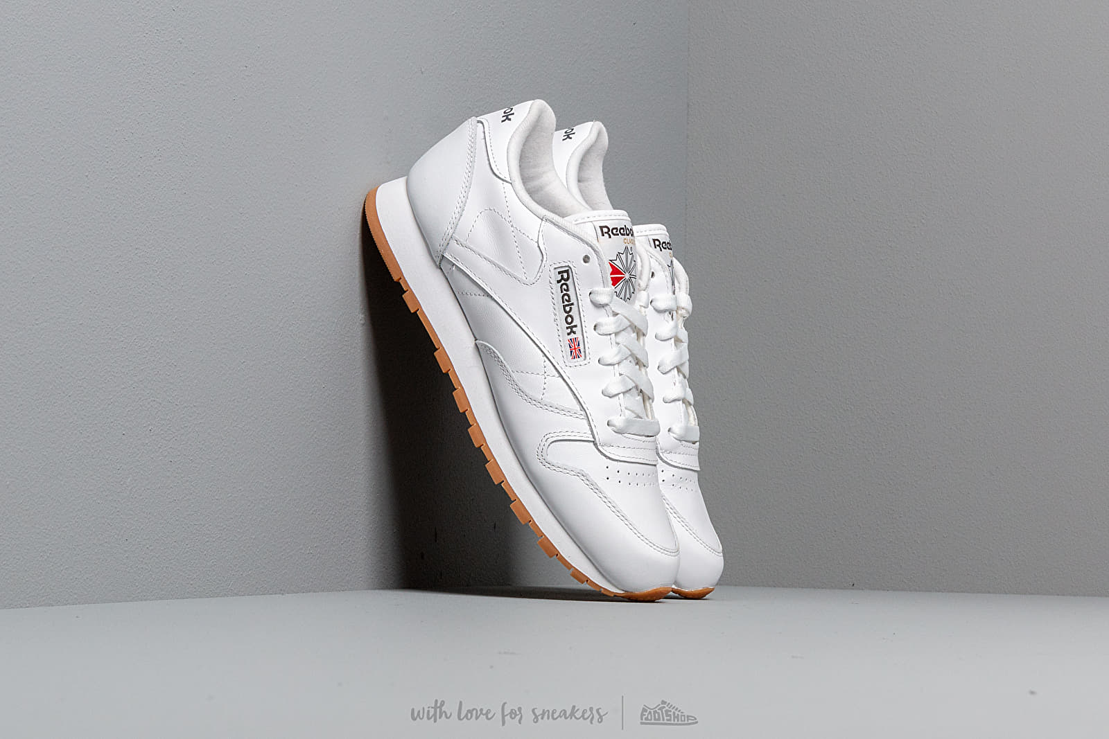 Férfi cipők Reebok Classic Leather White/ Gum