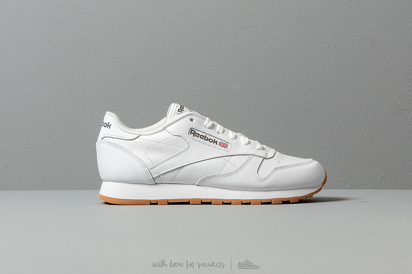 Herren Sneaker | White/ Gum Classic Schuhe Reebok Footshop und Leather