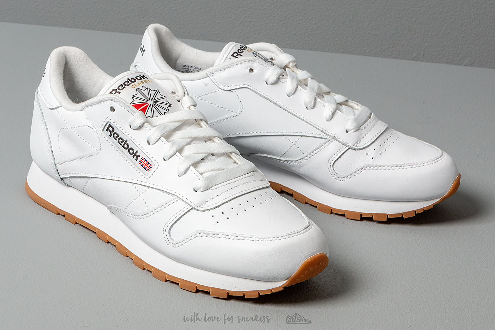 Leather Schuhe Classic | Footshop Gum und White/ Sneaker Herren Reebok