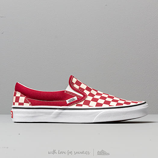 Vans rumba red slip on hotsell