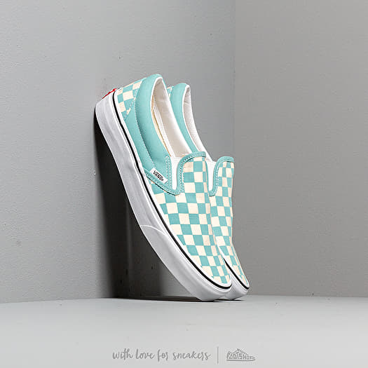 Vans shop aqua checkerboard