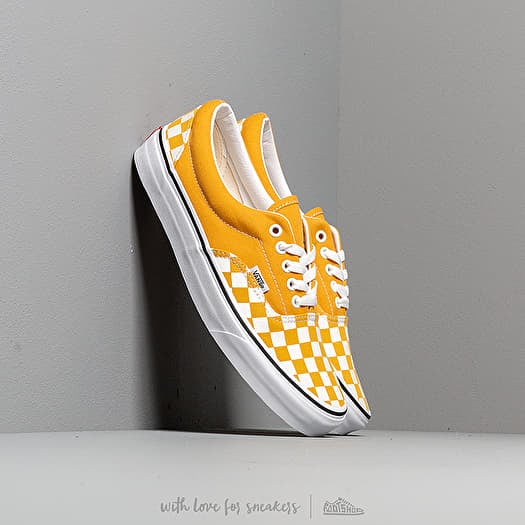 Checkerboard vans mustard top