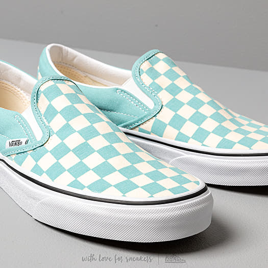 Vans aqua haze slip on store