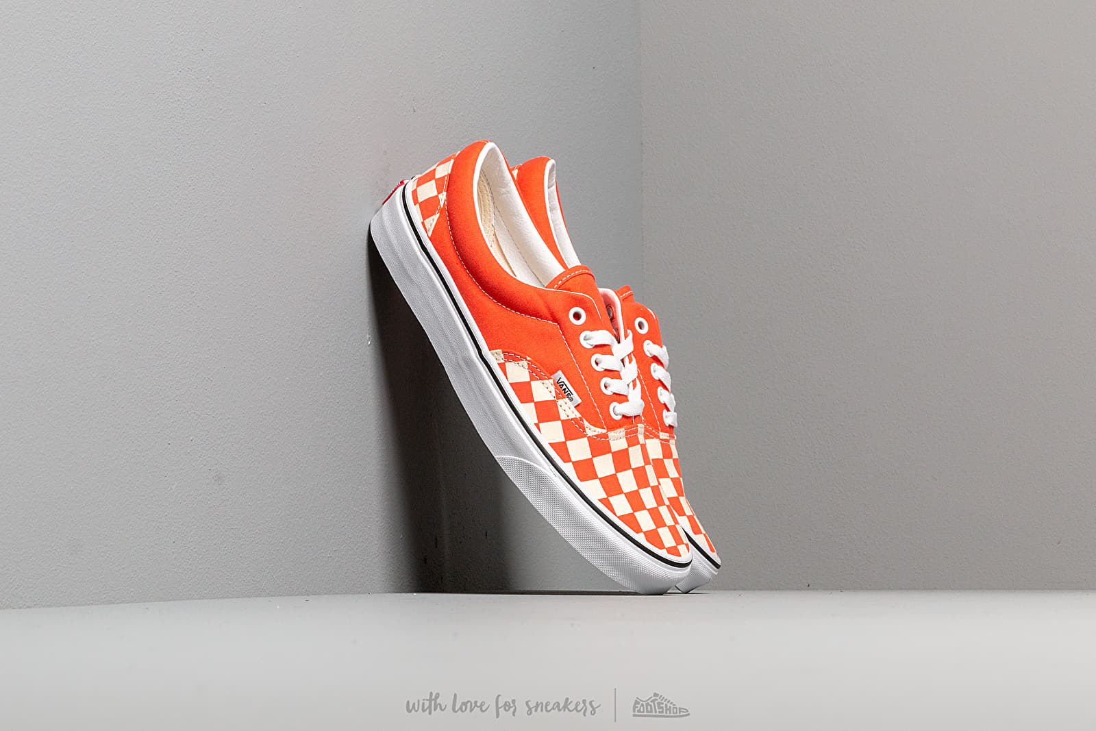 Men s shoes Vans Era Checkerboardard Emberglow Footshop