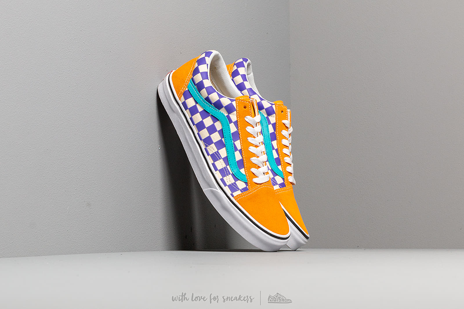 Chaussures et baskets homme Vans Old Skool (Thermochrome Checker) Purple/ Yellow