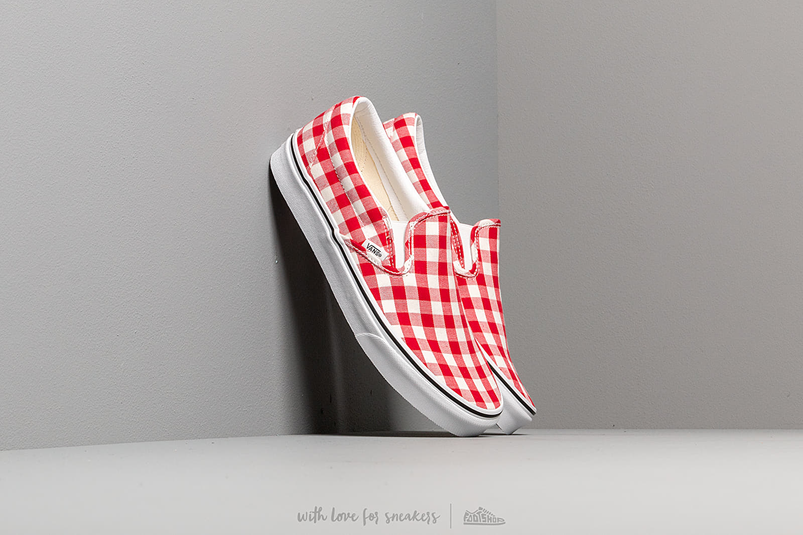 Red gingham vans store