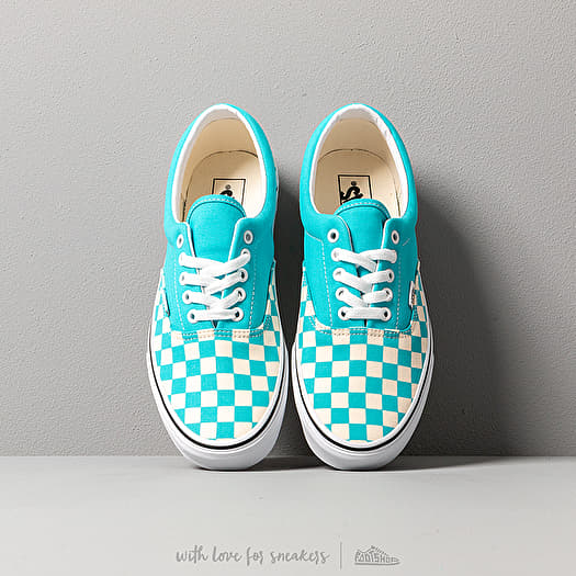 Vans era checkerboard blue sales