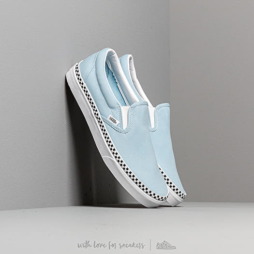 Vans check foxing best sale slip on cool blue