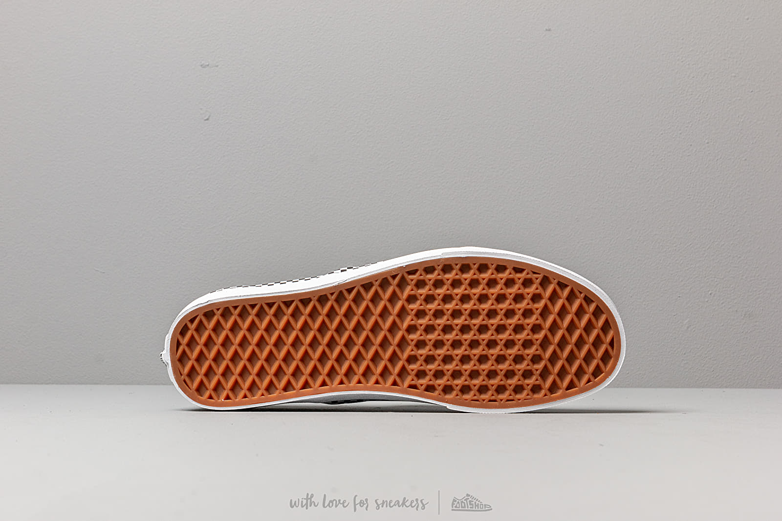 Check foxing shop slip on blue