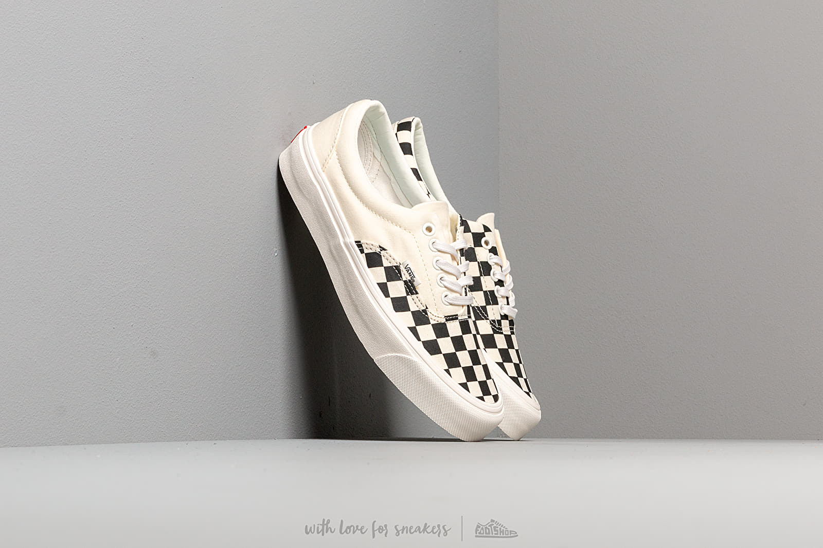 Vans black & white podium check era shoes cheap