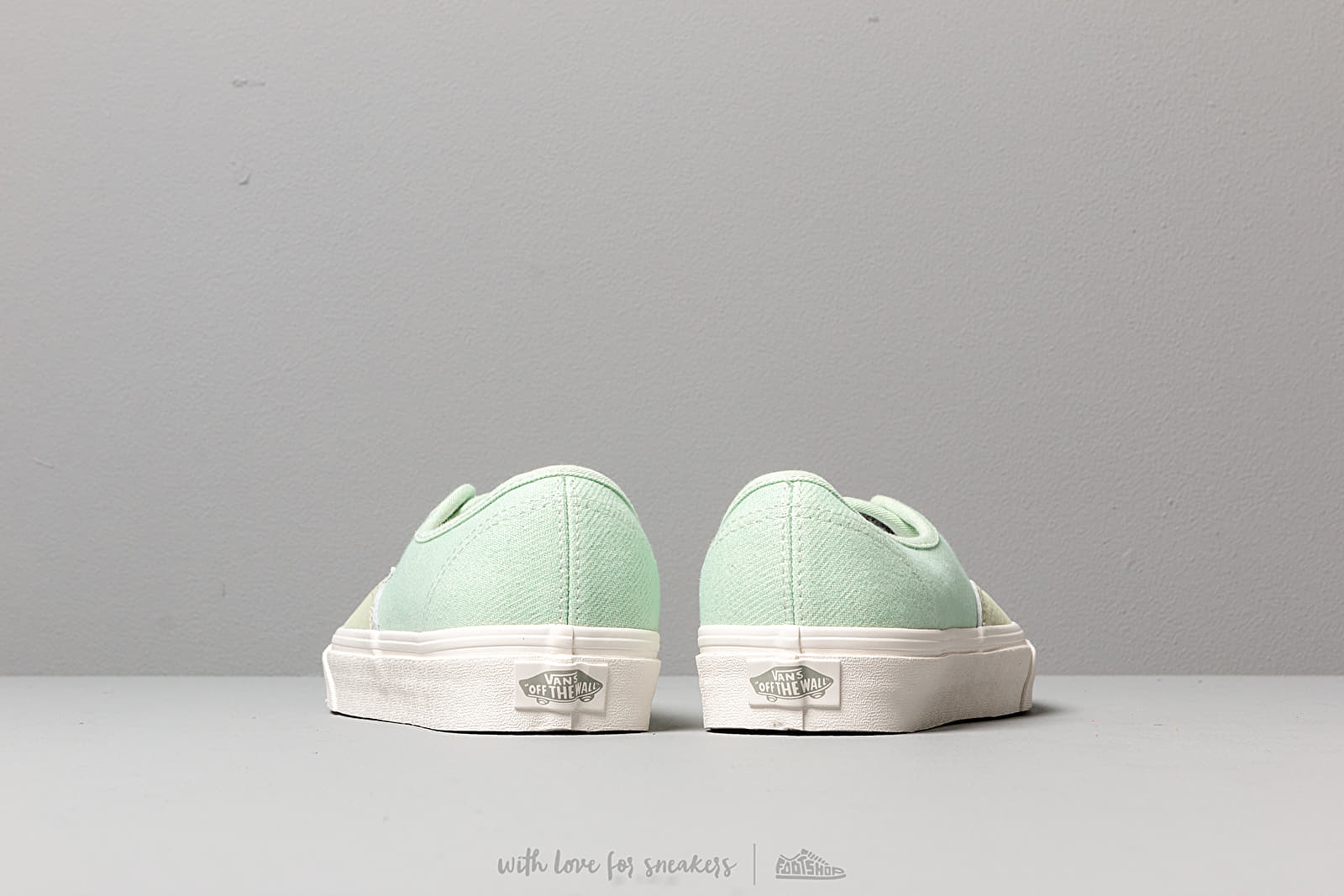 Men's shoes Vans Authentic (Washed Nubuck/ Canvas) Pale Green