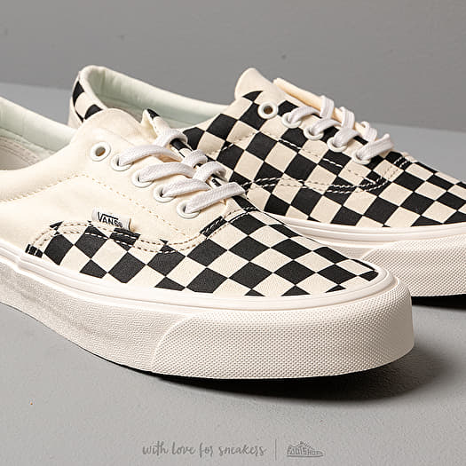 Vans black & white hot sale podium check era shoes
