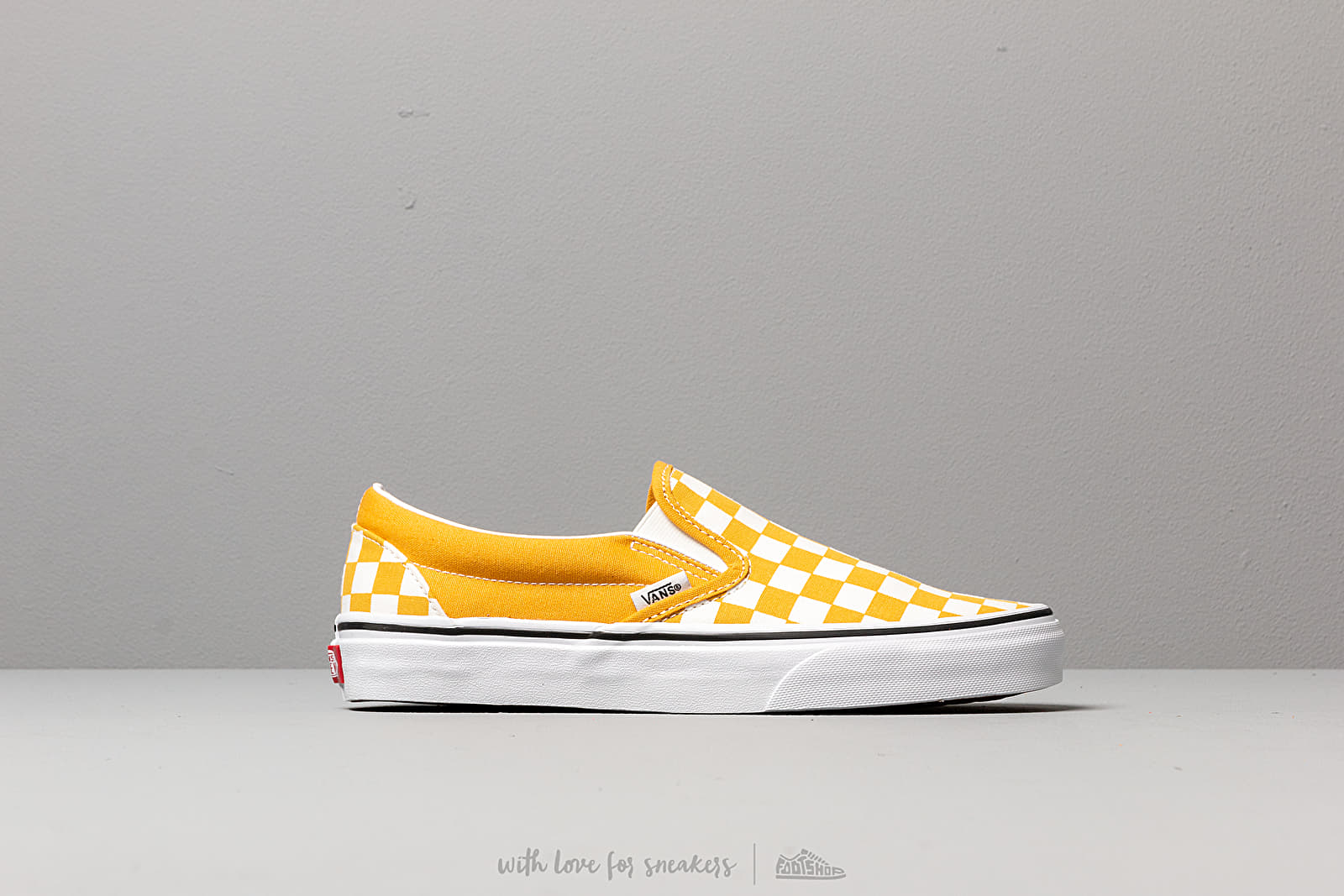 Mens yellow checkered discount vans