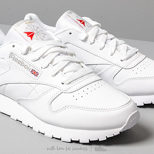 Men s shoes Reebok Classic Leather MU White Navy Red Shadow Footshop