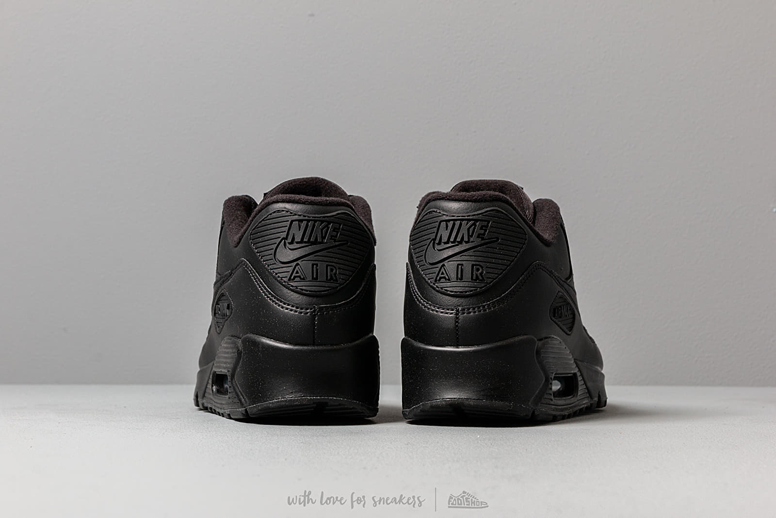 Herren Sneaker und Schuhe Nike Air Max 90 Leather Black/ Black