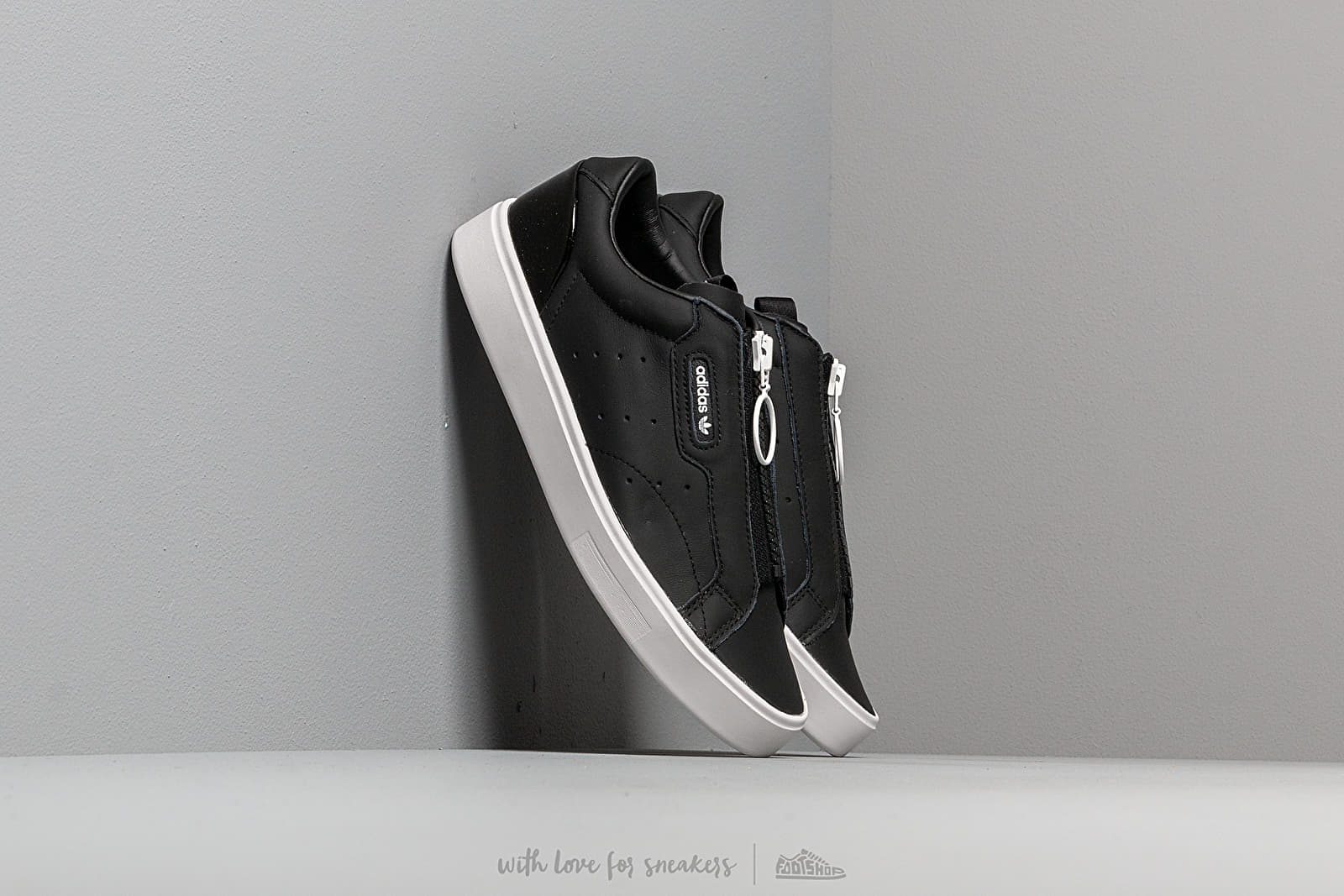 Adidas sleek zip shoes top