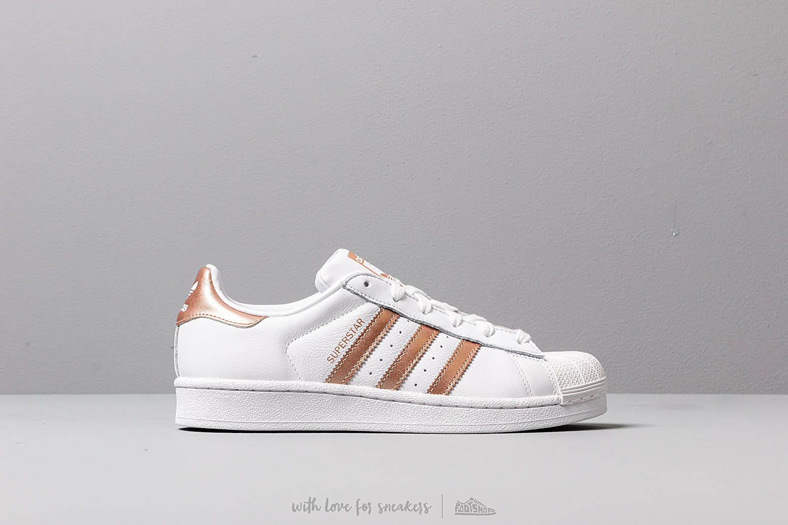 Încălțăminte și sneakerși pentru femei adidas Superstar W Ftw White/ Copper Metalic/ Core Black