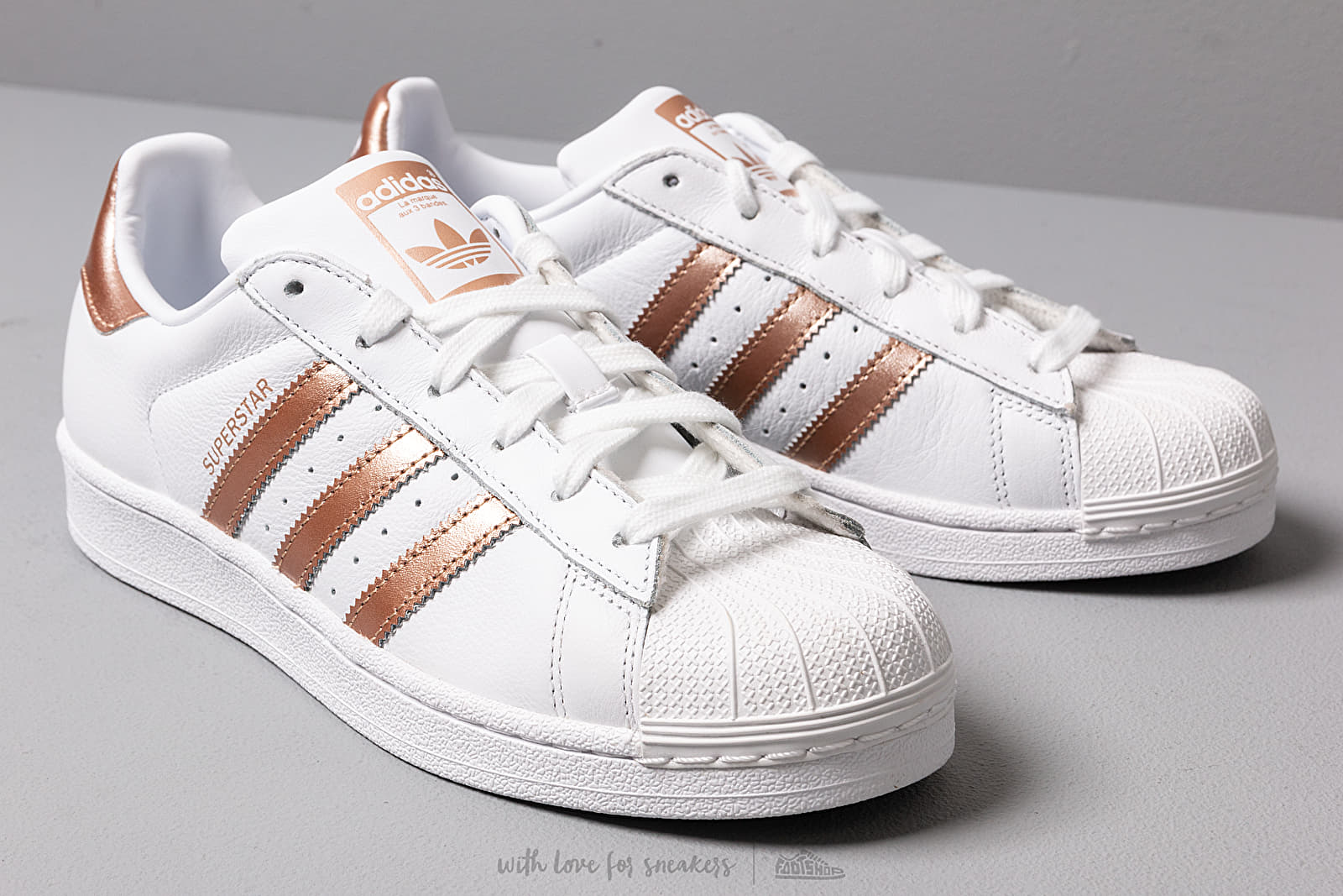 Women s shoes adidas Superstar W Ftw White Copper Metalic Core Black Footshop