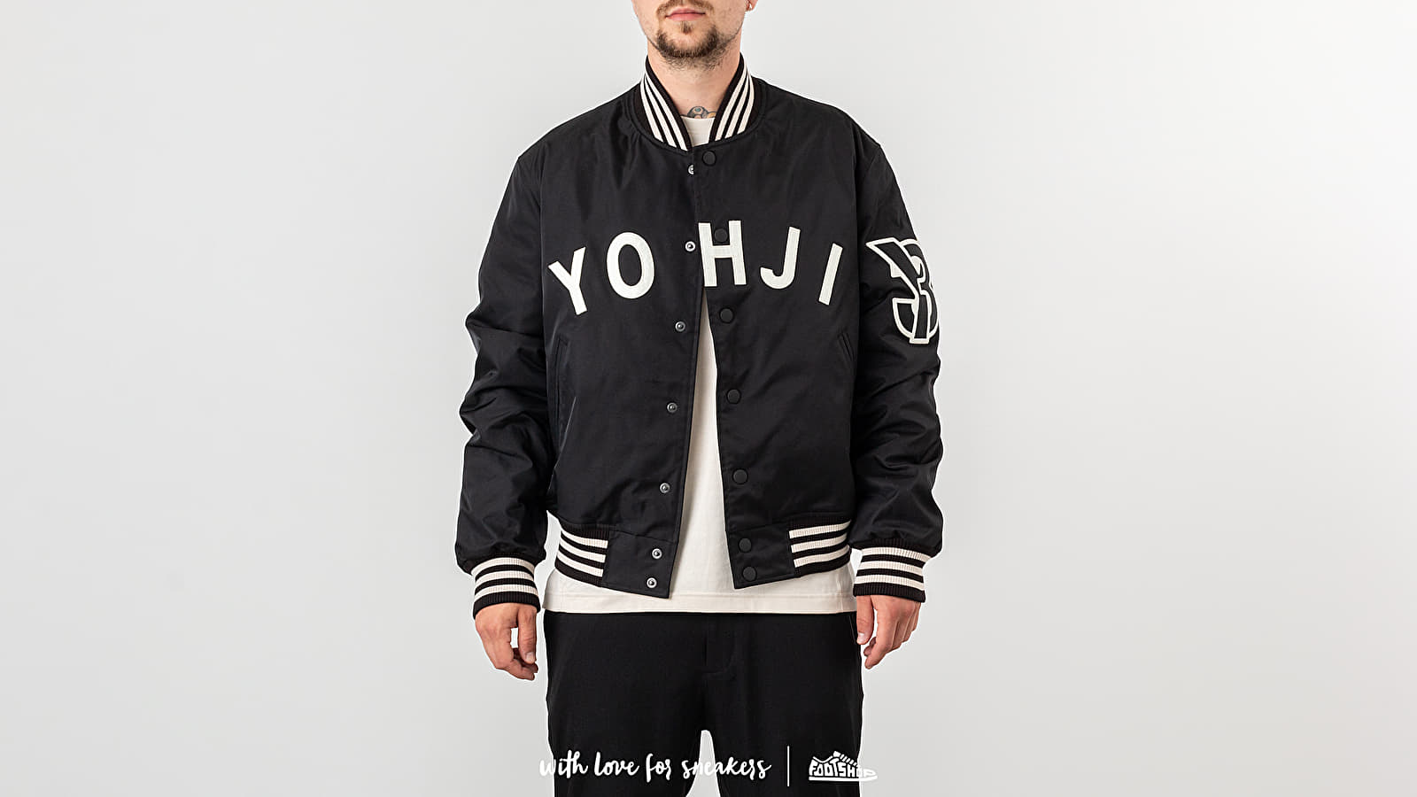 Jakker Y-3 Yohji Letters Bomber Black/ Ecru