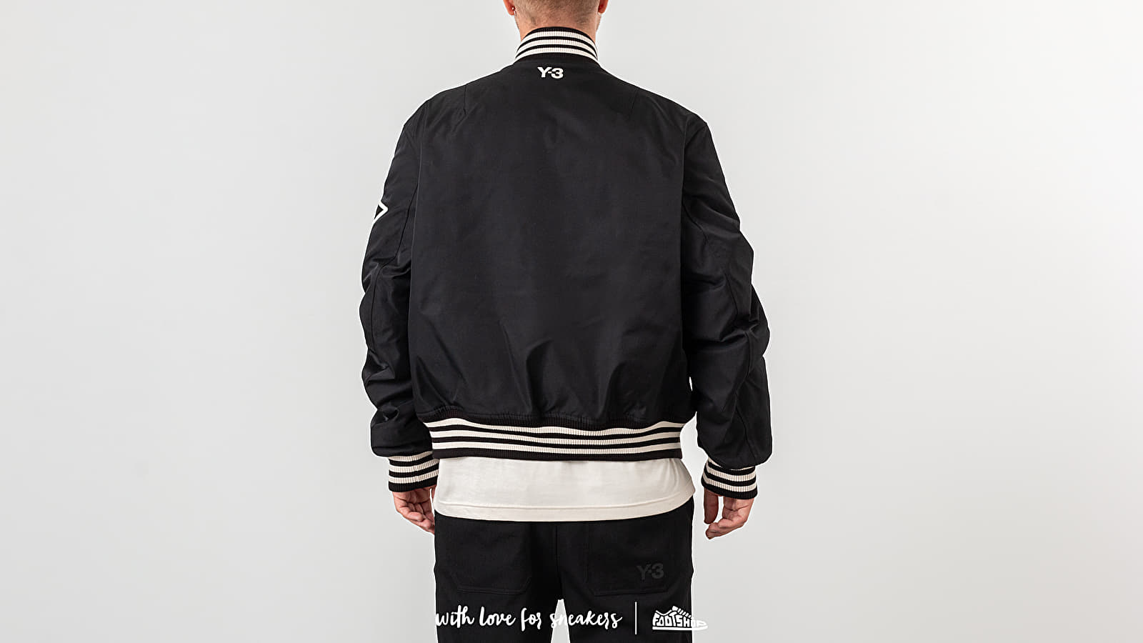 Jakker Y-3 Yohji Letters Bomber Black/ Ecru