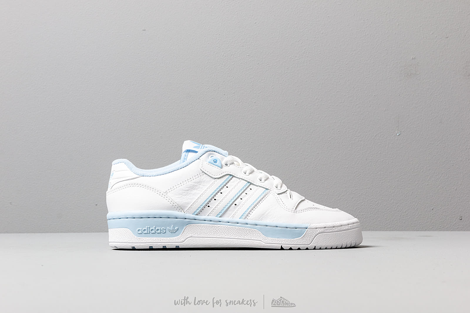 Women's shoes adidas Rivalry Low W Ftw White/ Ftw White/ Glow Blue
