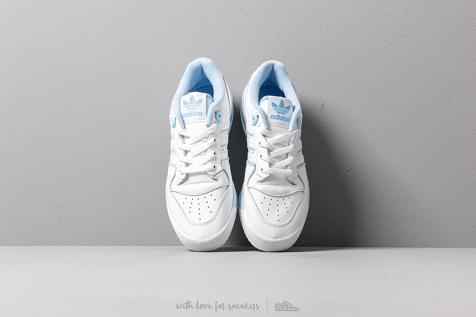 Women's shoes adidas Rivalry Low W Ftw White/ Ftw White/ Glow Blue