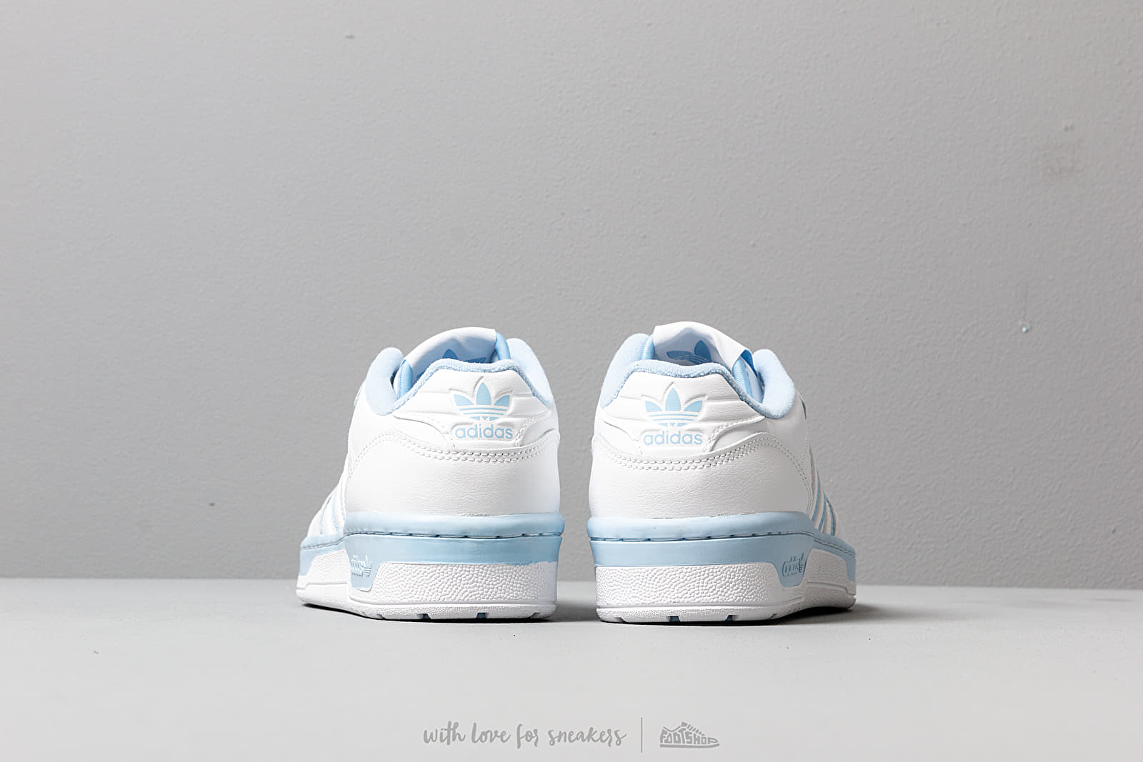 Women's shoes adidas Rivalry Low W Ftw White/ Ftw White/ Glow Blue