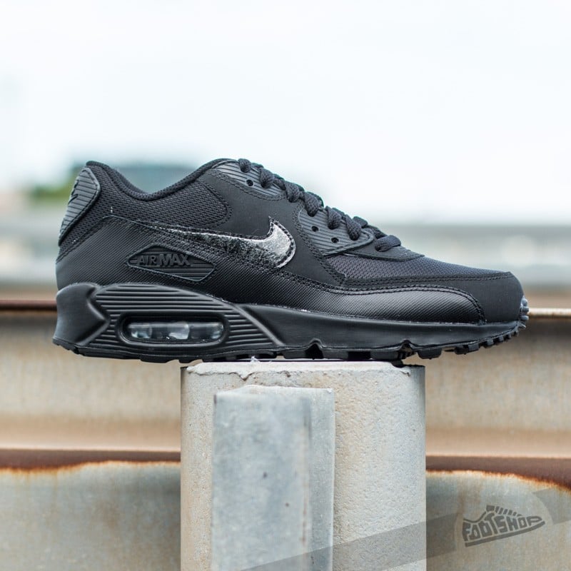 Női cipők Nike Air Max 90 Mesh (GS) Black/ Cool Grey