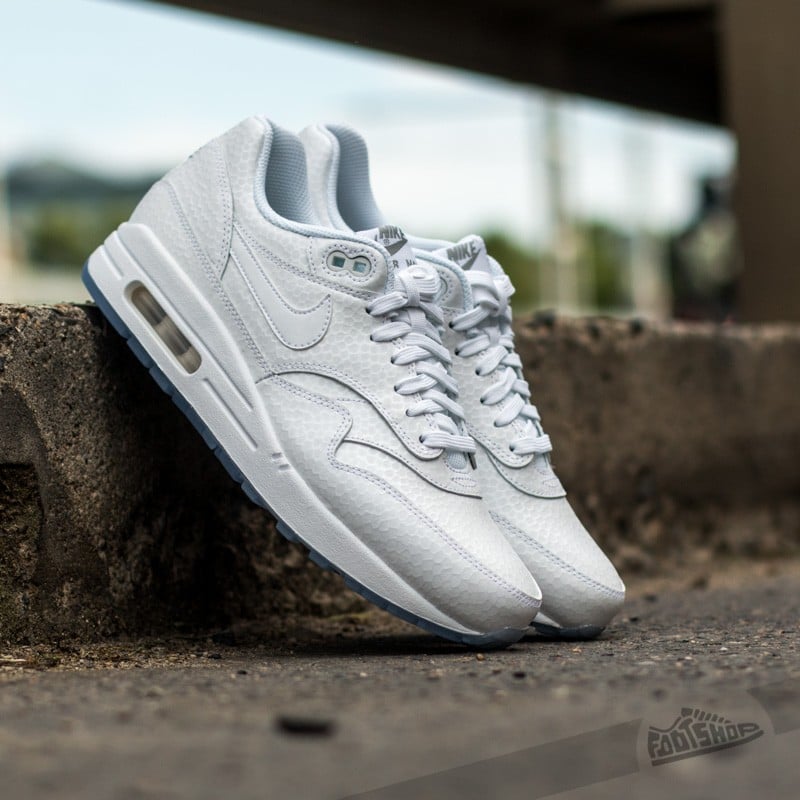 Nike air max 1 premium metallic silver store
