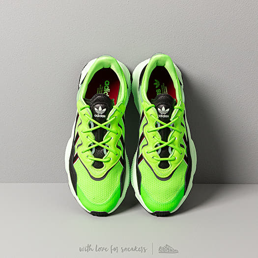 Adidas neon green ozweego shoes hot sale