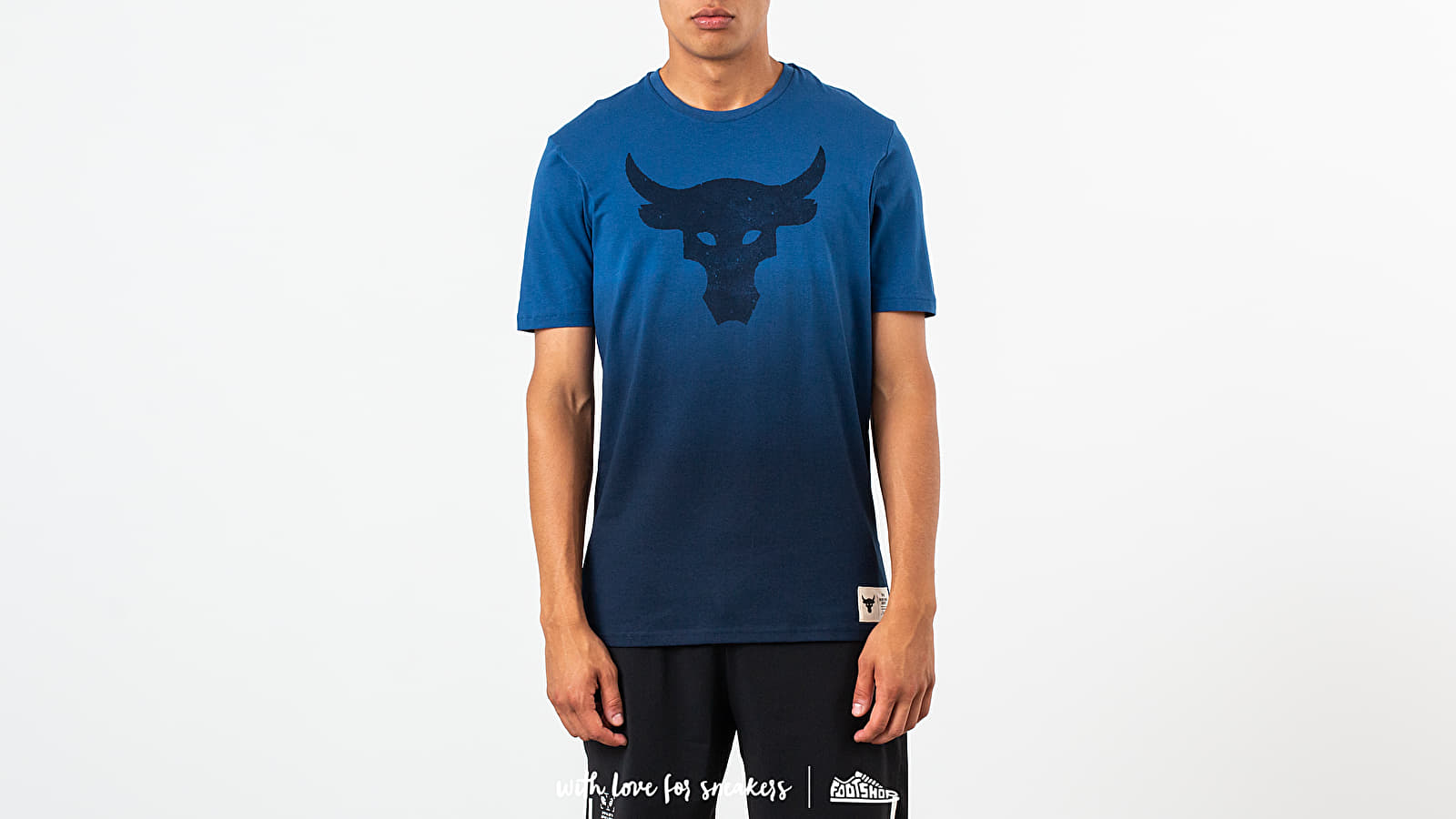 T-Shirts Under Armour Project Rock Bull Graphic Tee Blue