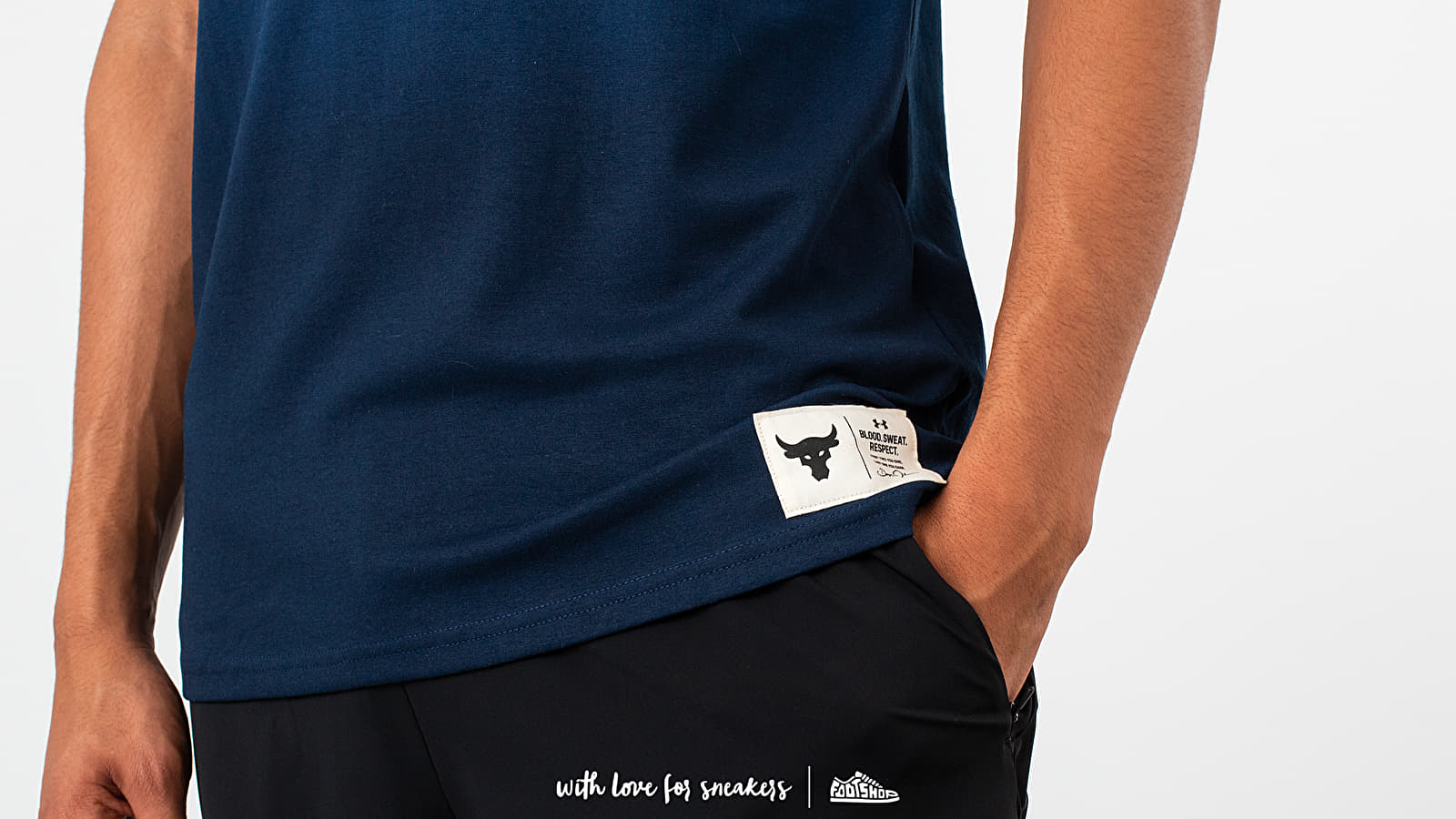 T-shirts Under Armour Project Rock Bull Graphic Tee Blue