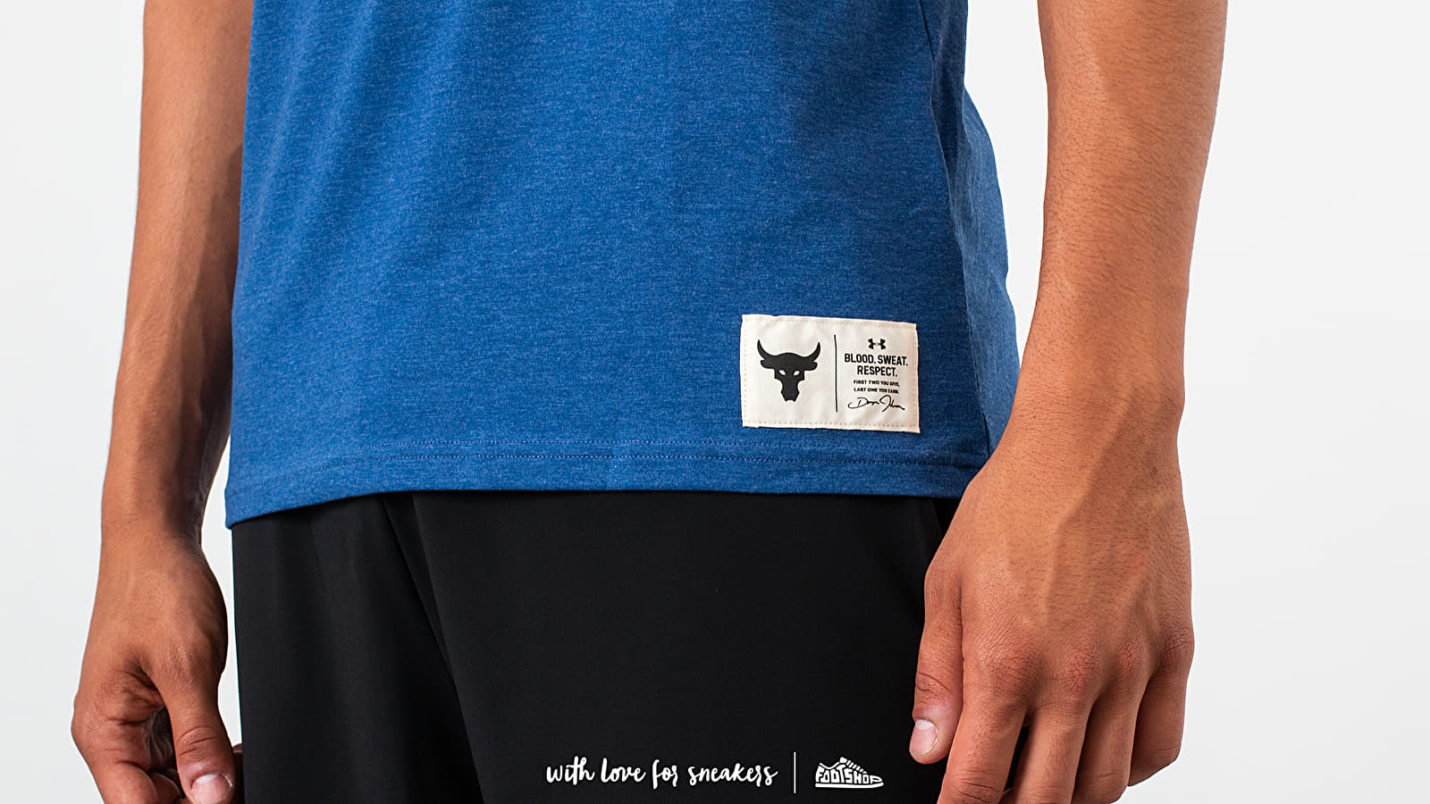 T-shirts Under Armour Project Rock Iron Paradise Tee Blue