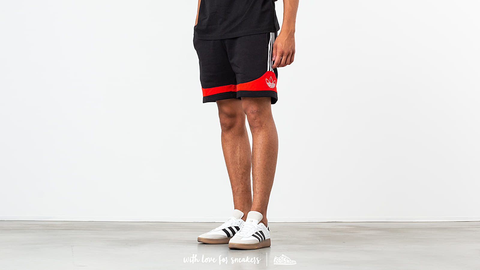Shorts adidas Team Signature Trefoil Shorts Black/ Core Red