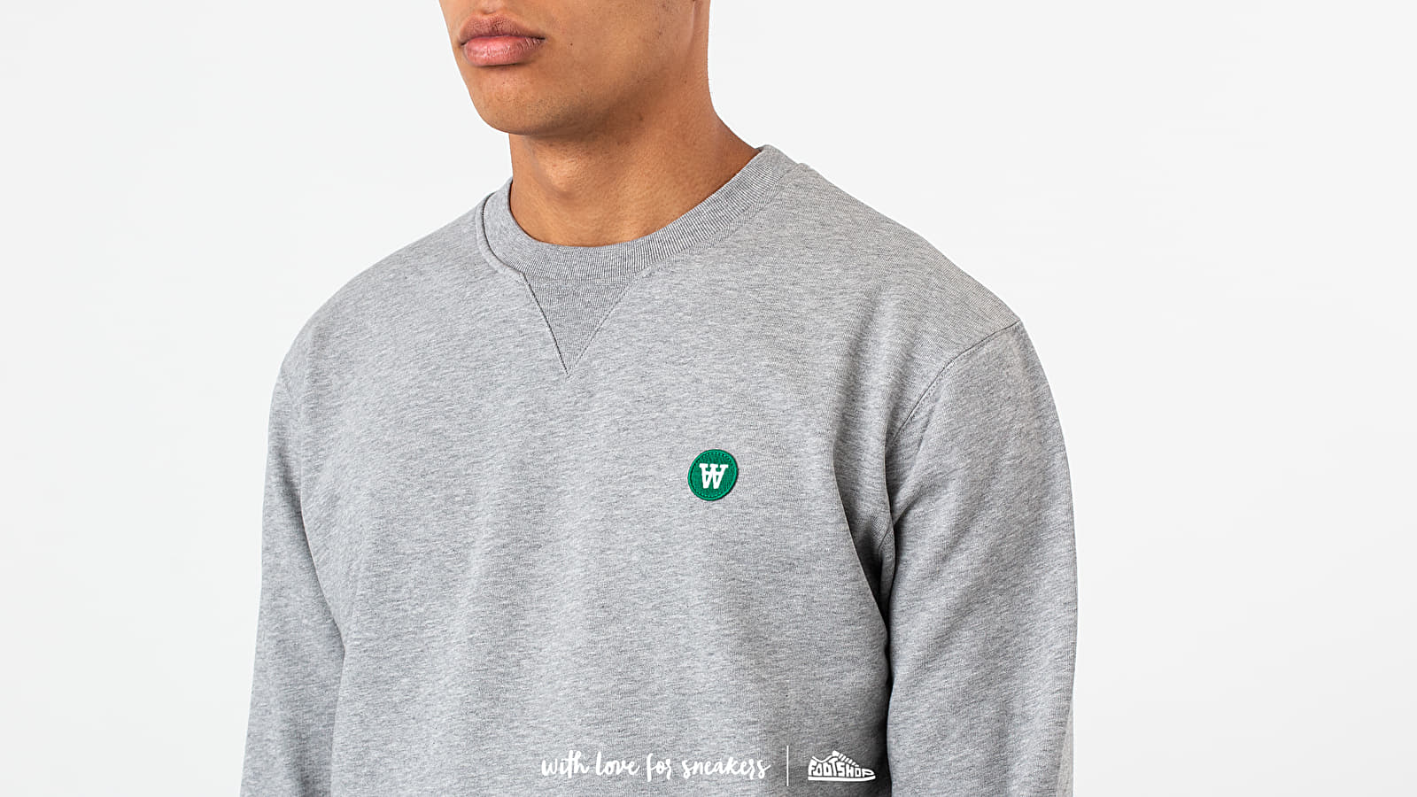 Felpe WOOD WOOD Tye Crewneck Grey Melange