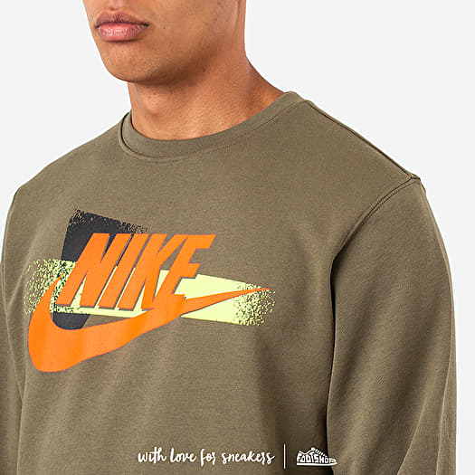 nike olive green crewneck sweatshirt