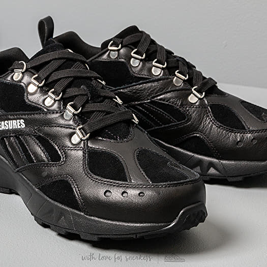 Men s shoes Reebok x Pleasures Aztrek Black Black White Footshop