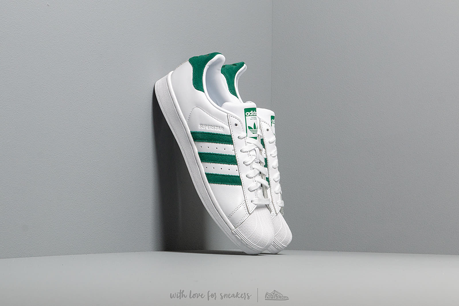 Férfi cipők adidas Superstar Ftw White/ Core Green/ Ftw White