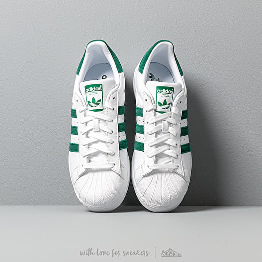 Men s shoes adidas Superstar Ftw White Core Green Ftw White Footshop