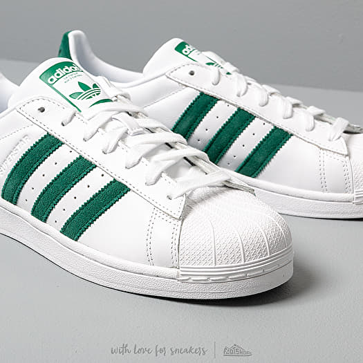 Adidas superstar top 2 white green